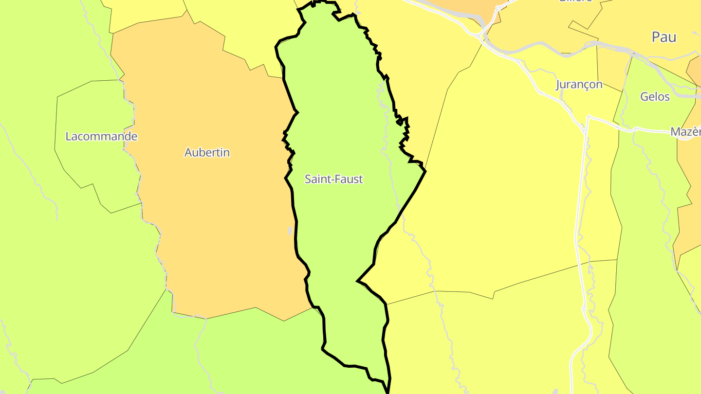 Carte des prix de l'immobilier Saint-Faust