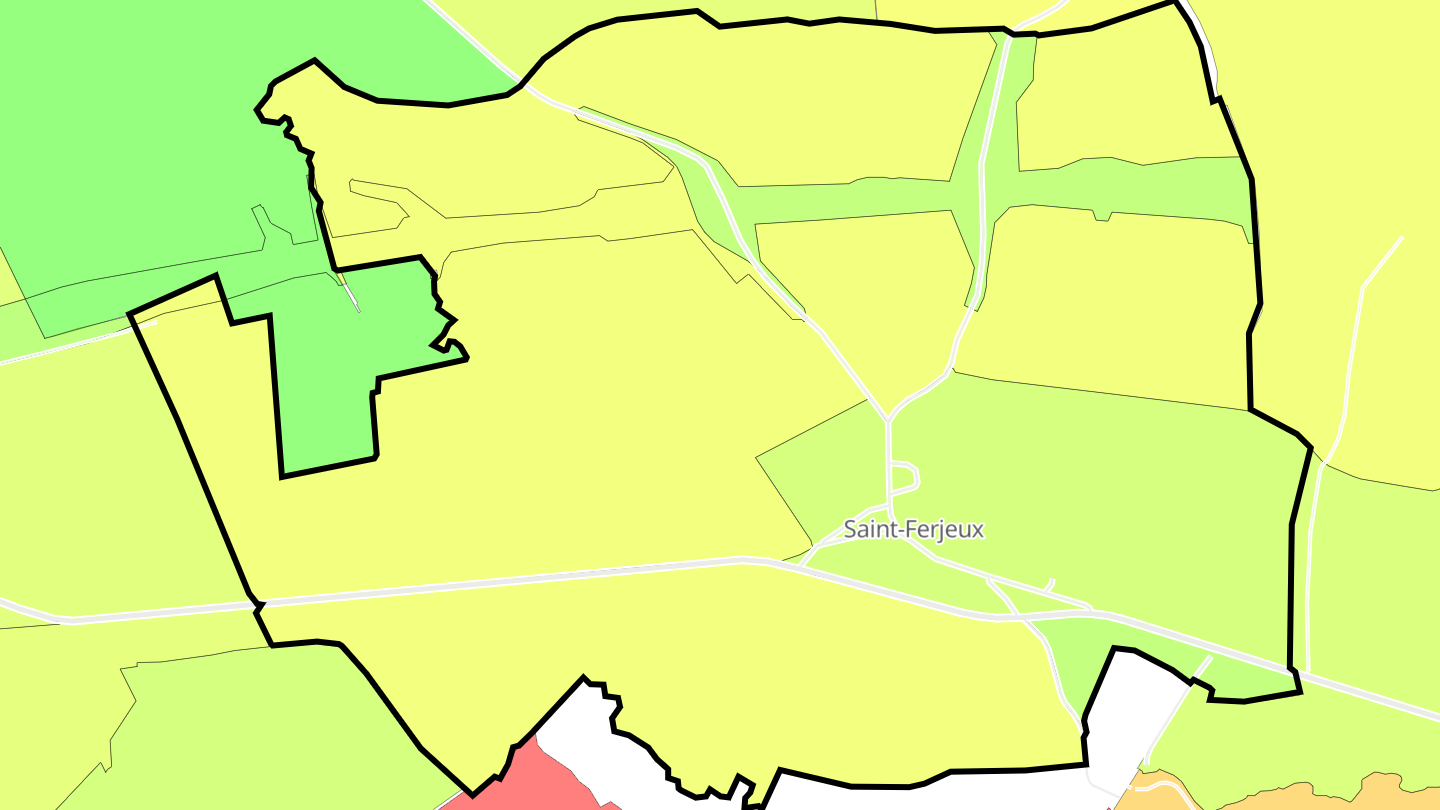 Carte des prix de l'immobilier Saint-Ferjeux