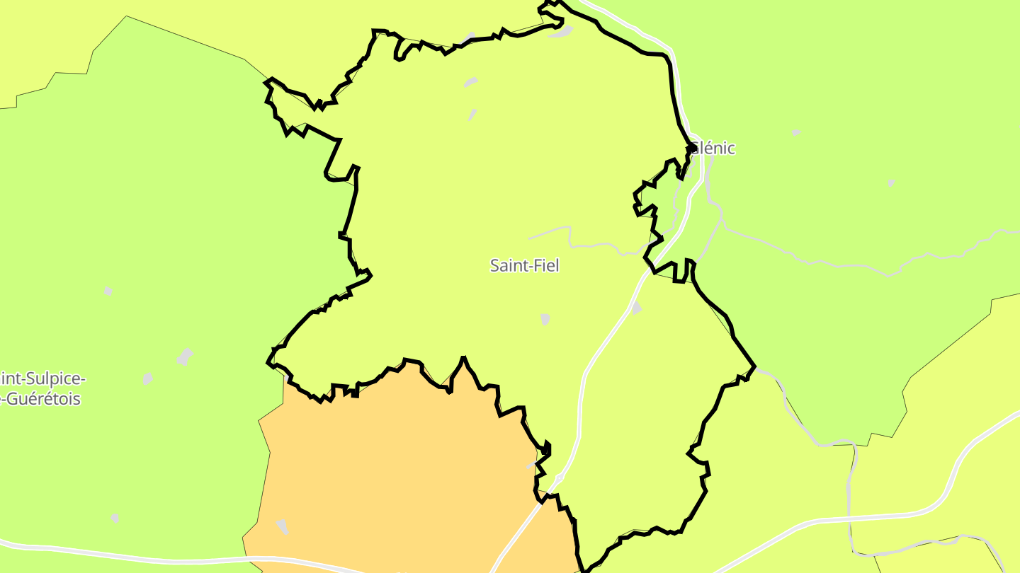 Carte des prix de l'immobilier Saint-Fiel