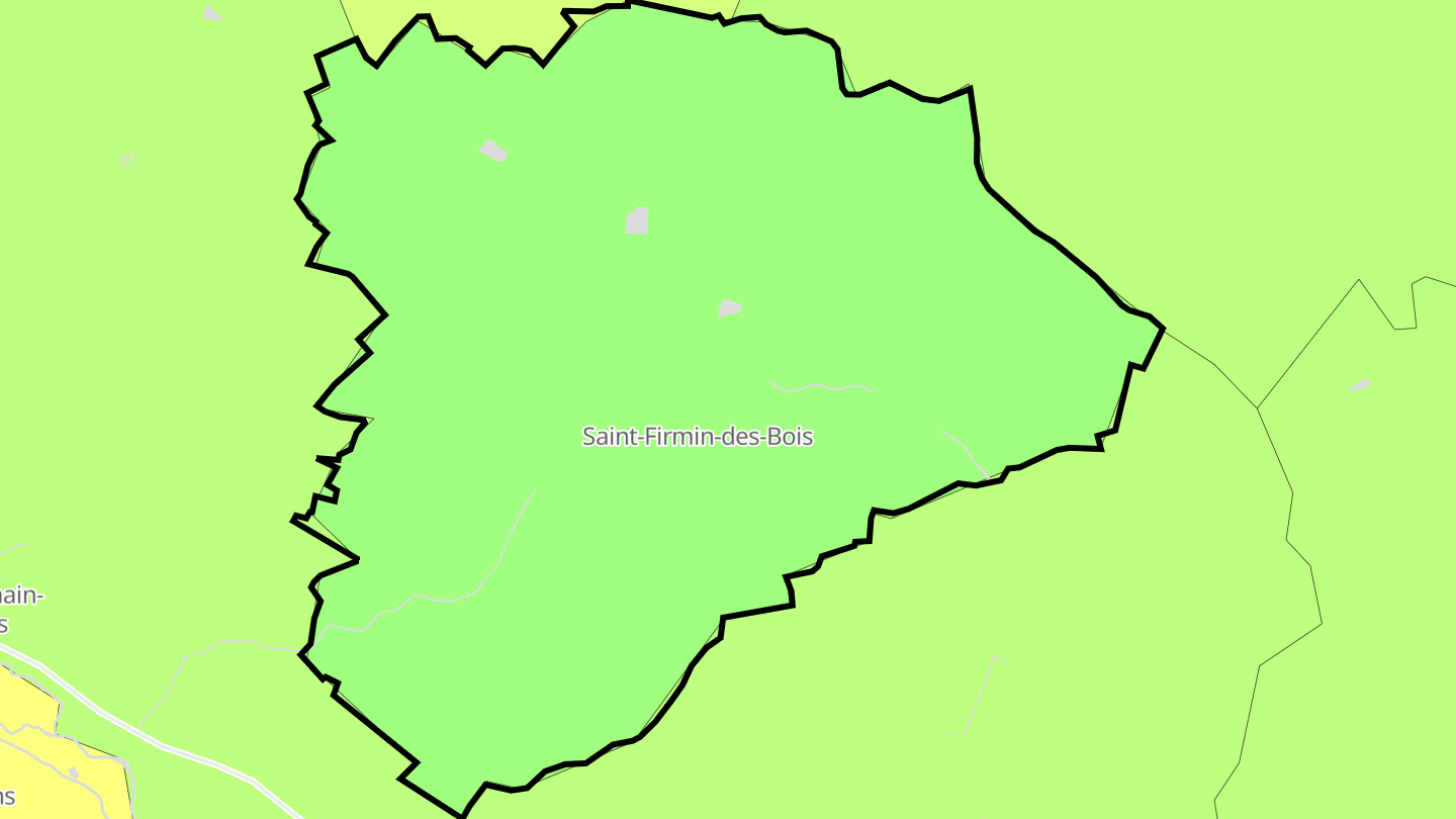 Carte des prix de l'immobilier Saint-Firmin-des-Bois