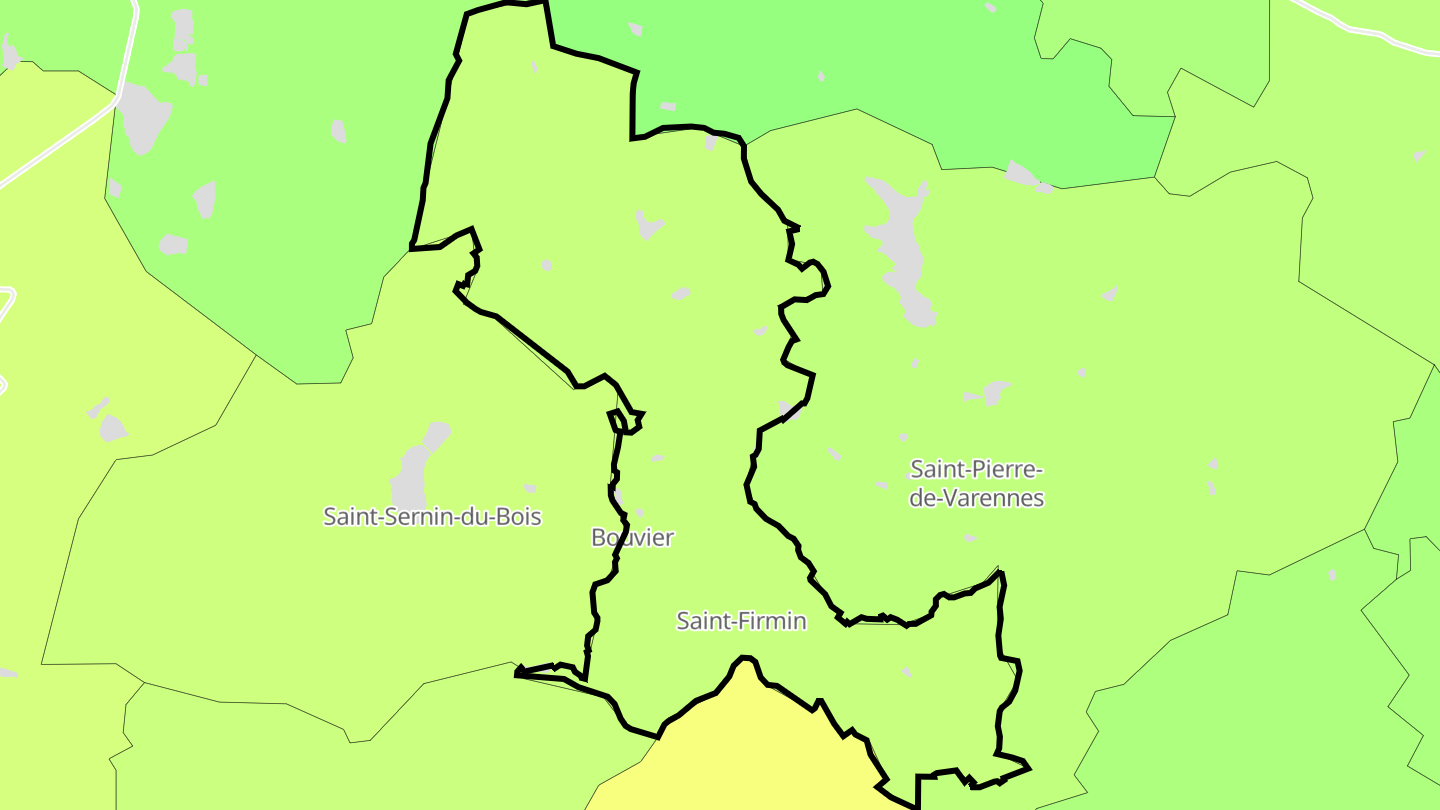 Carte des prix de l'immobilier Saint-Firmin