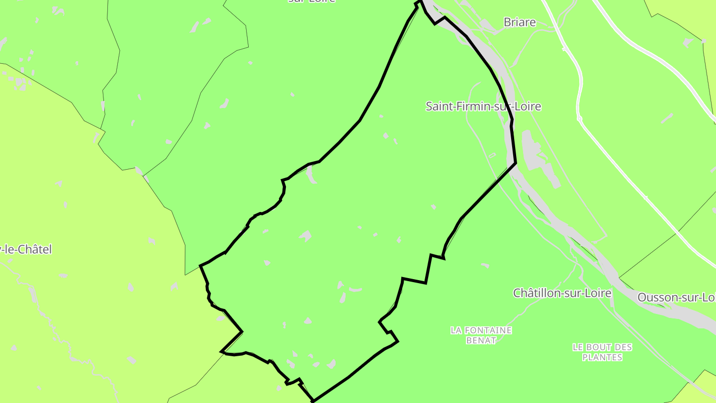 Carte des prix de l'immobilier Saint-Firmin-sur-Loire