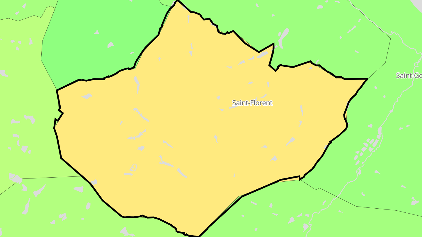 Carte des prix de l'immobilier Saint-Florent