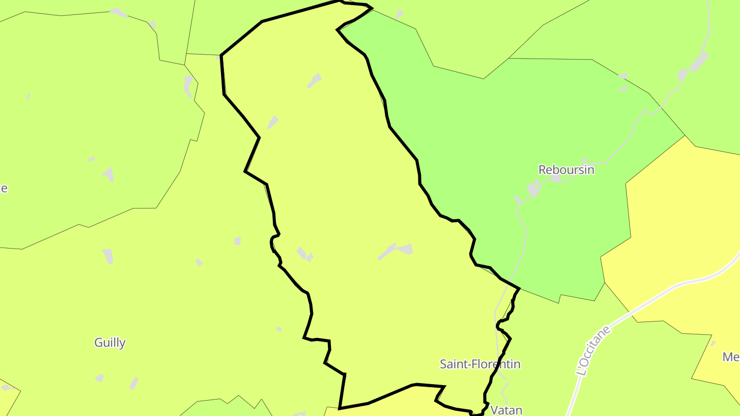 Carte des prix de l'immobilier Saint-Florentin