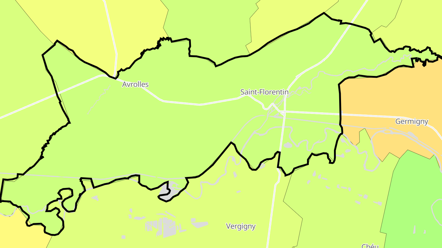 Carte des prix de l'immobilier Saint-Florentin