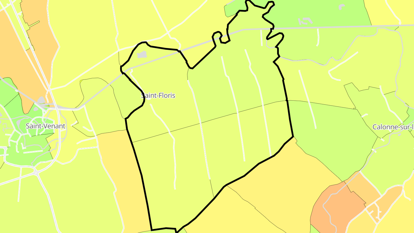 Carte des prix de l'immobilier Saint-Floris