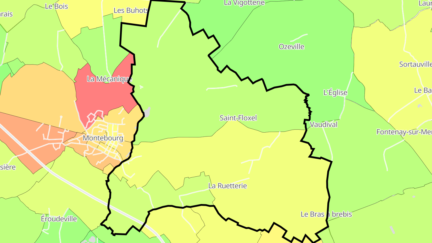 Carte des prix de l'immobilier Saint-Floxel