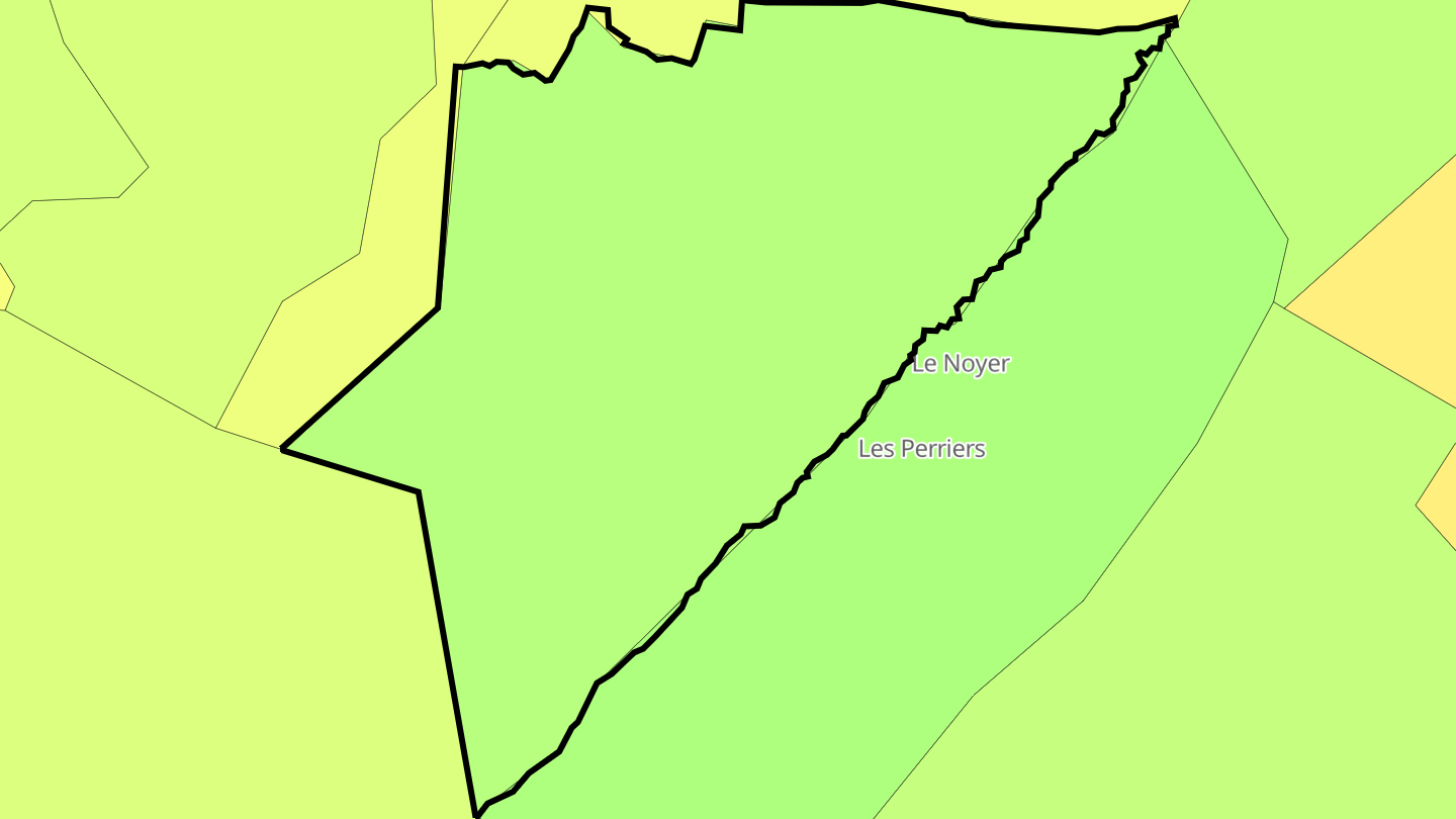 Carte des prix de l'immobilier Saint-François-de-Sales