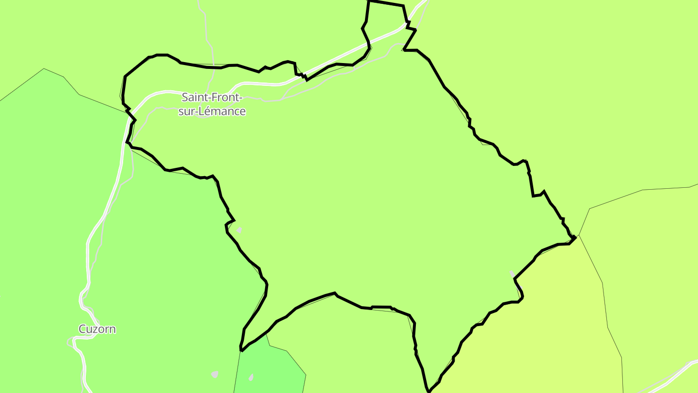 Carte des prix de l'immobilier Saint-Front-sur-Lémance