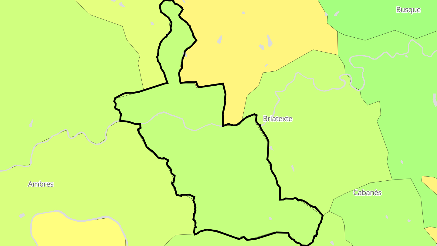 Carte des prix de l'immobilier Saint-Gauzens