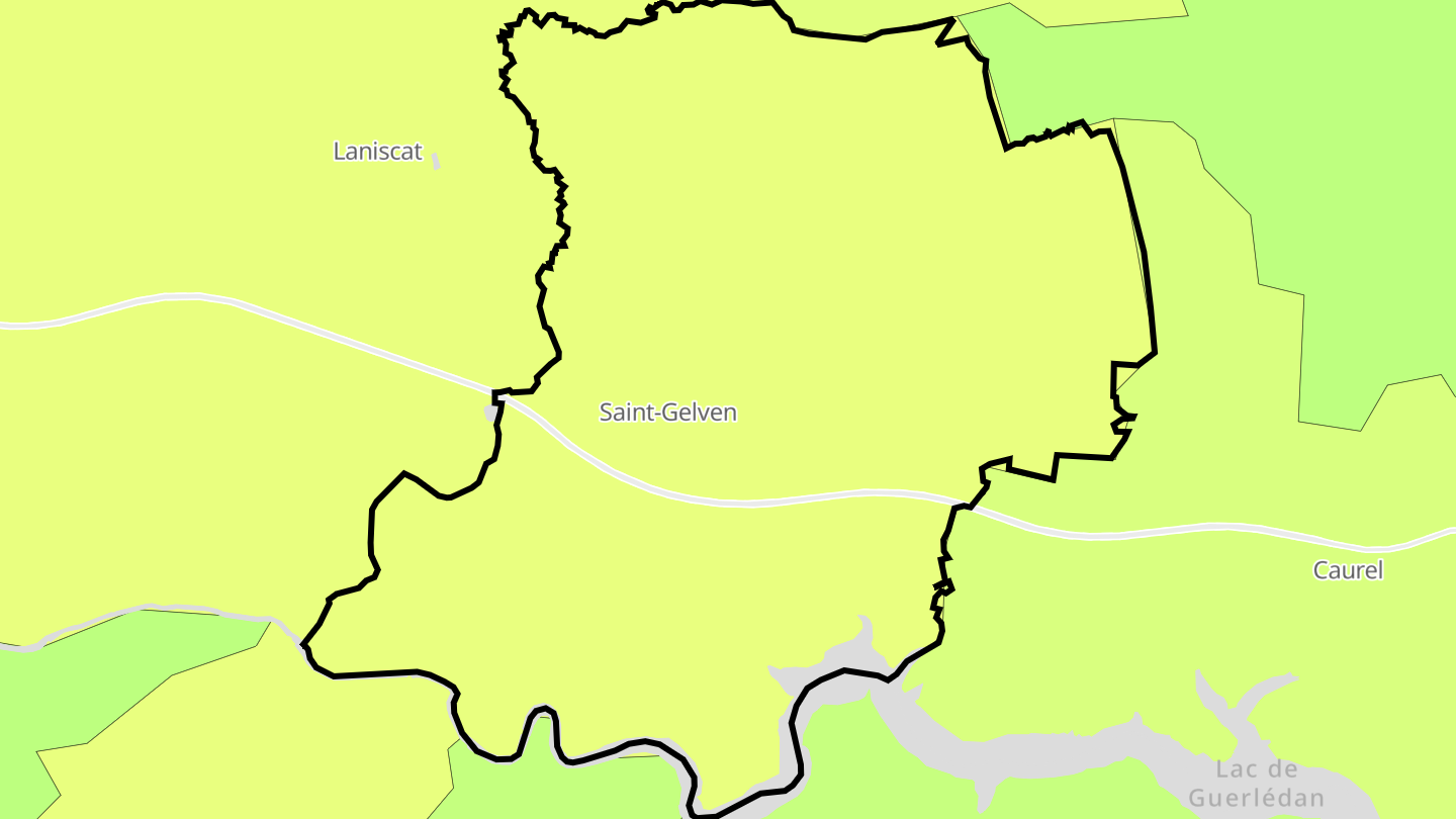 Carte des prix de l'immobilier Saint-Gelven