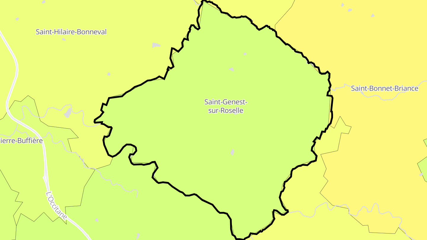 Carte des prix de l'immobilier Saint-Genest-sur-Roselle