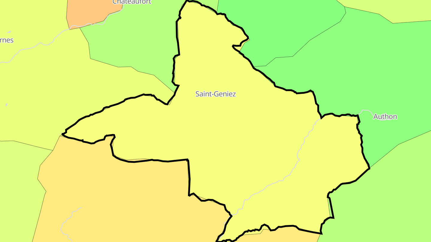Carte des prix de l'immobilier Saint-Geniez