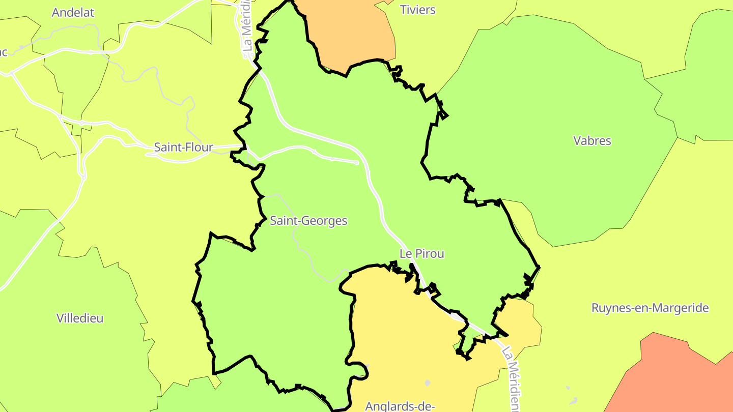 Carte des prix de l'immobilier Saint-Georges