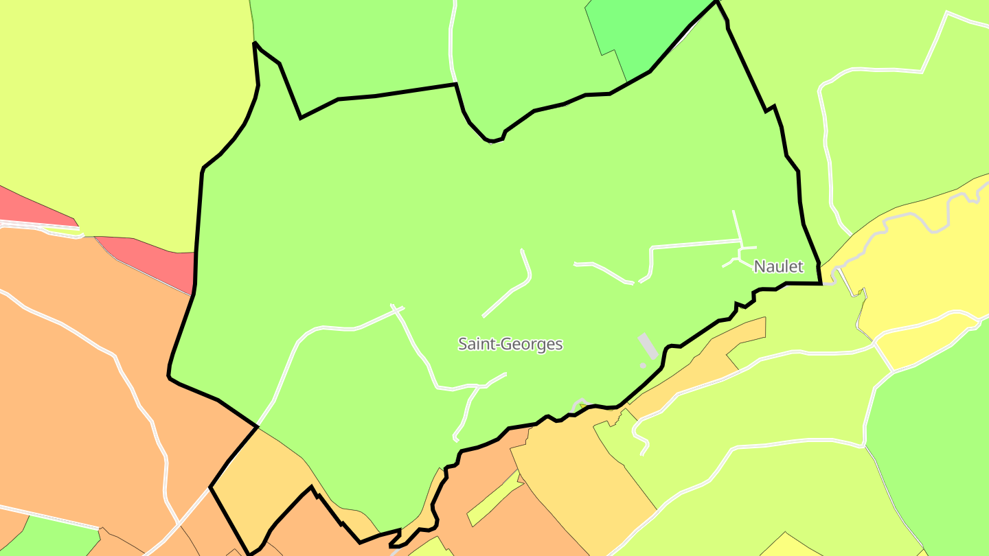 Carte des prix de l'immobilier Saint-Georges