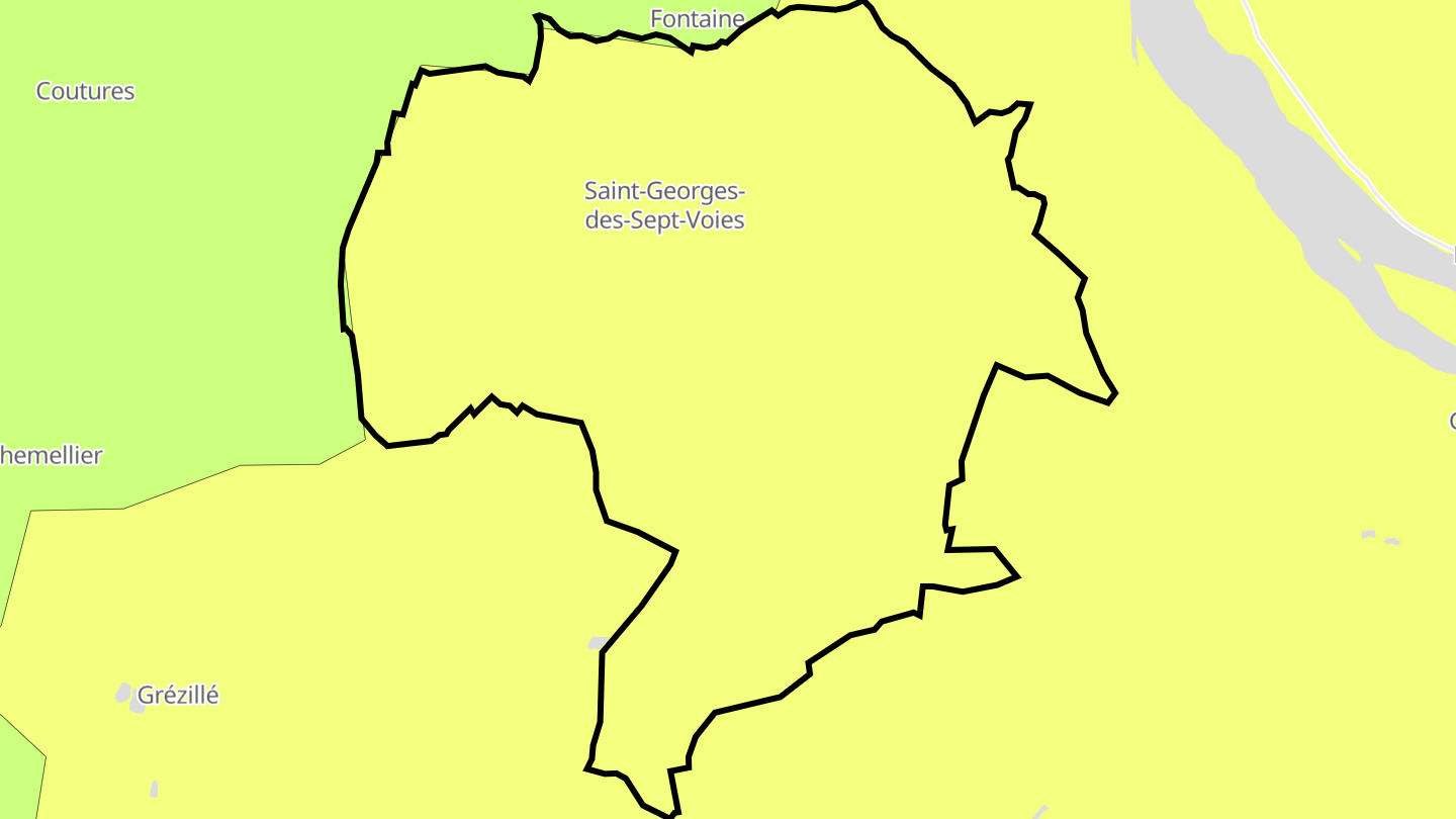 Carte des prix de l'immobilier Saint-Georges-des-Sept-Voies