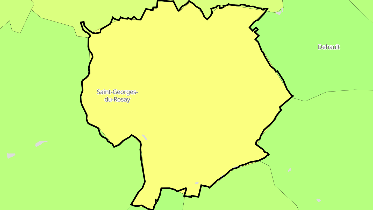 Carte des prix de l'immobilier Saint-Georges-du-Rosay