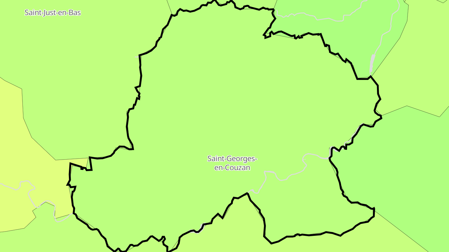 Carte des prix de l'immobilier Saint-Georges-en-Couzan