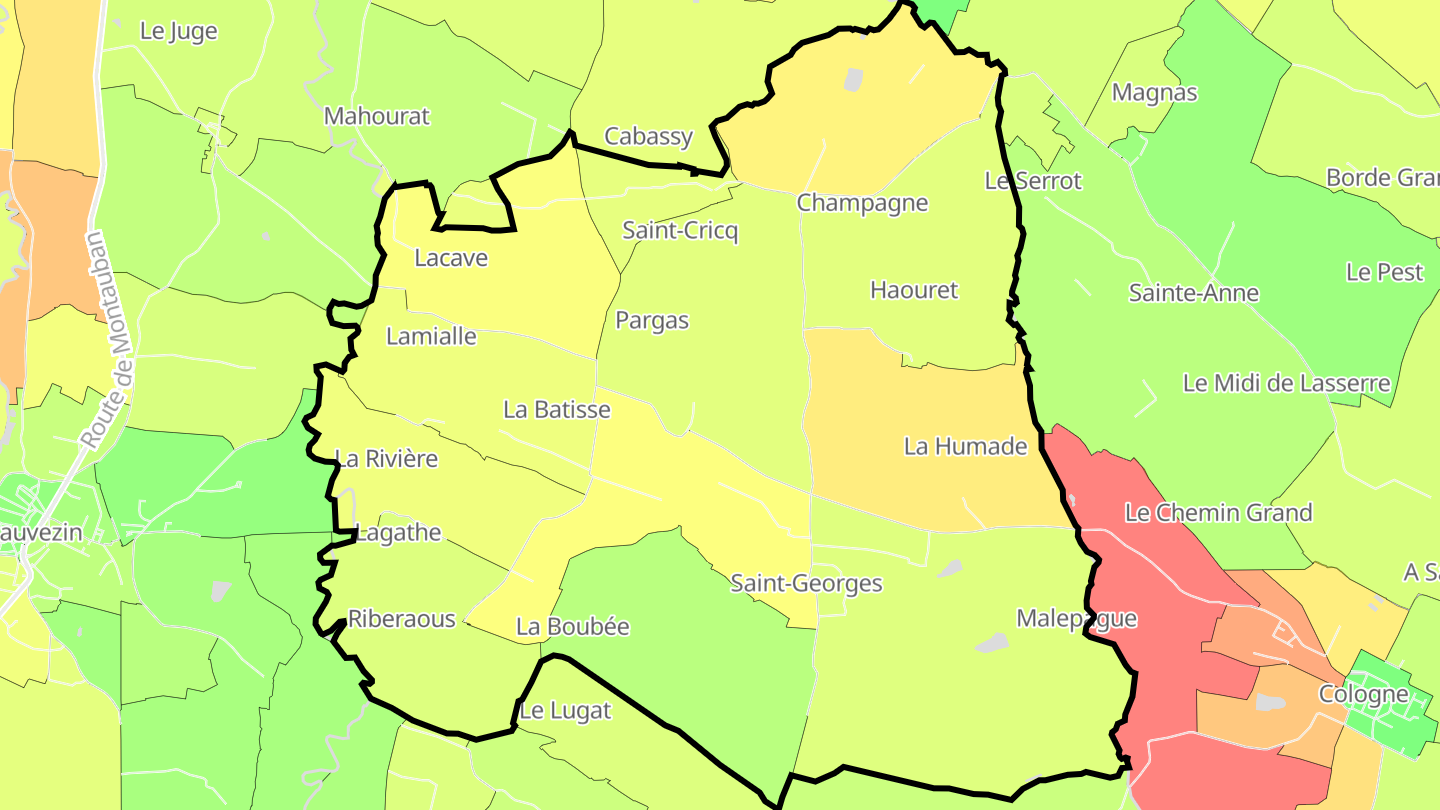 Carte des prix de l'immobilier Saint-Georges