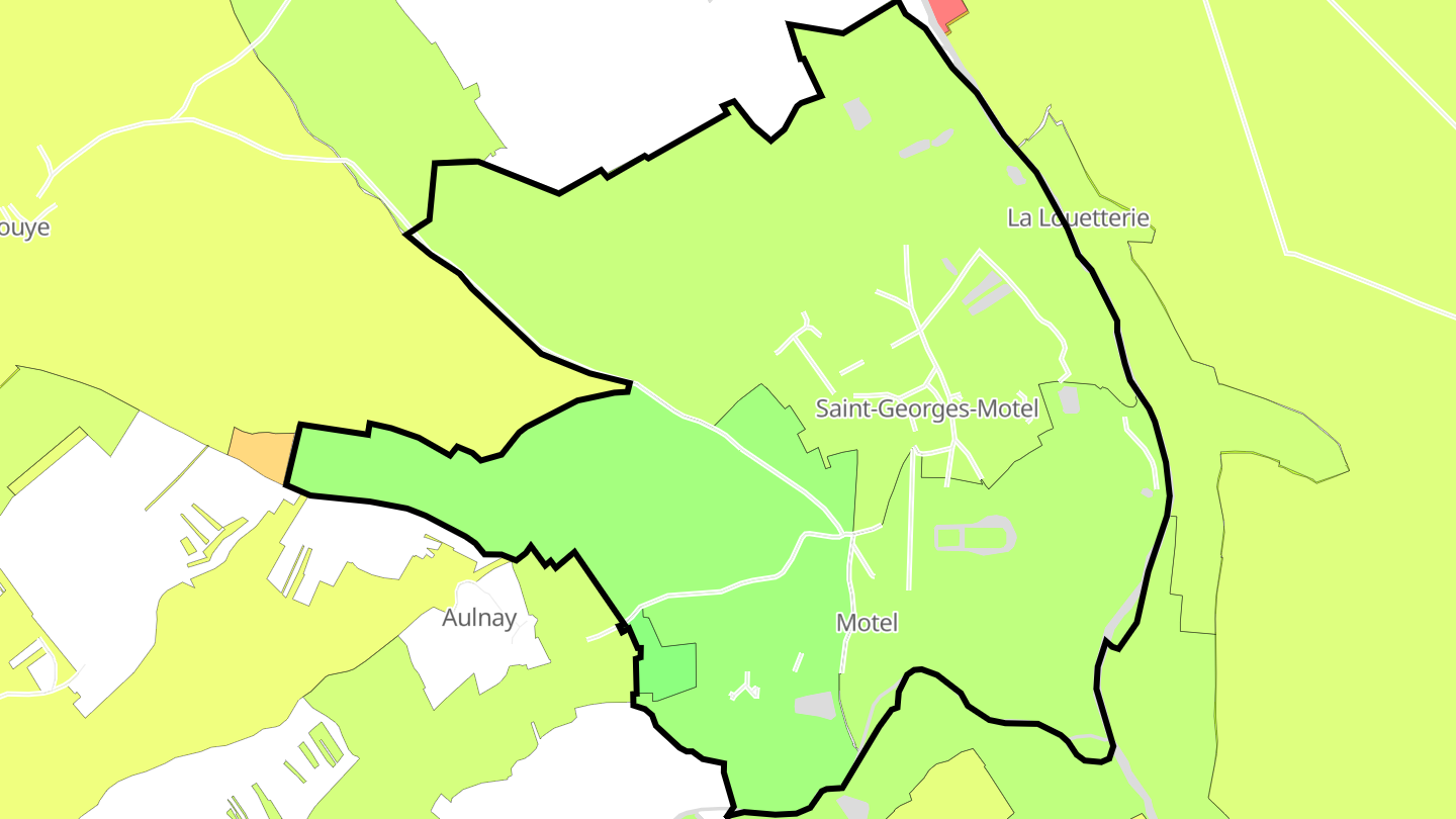 Carte des prix de l'immobilier Saint-Georges-Motel