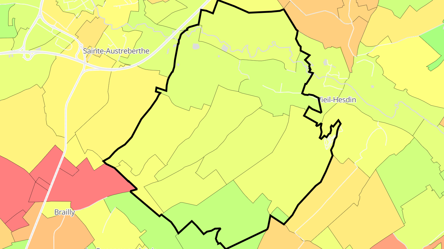 Carte des prix de l'immobilier Saint-Georges