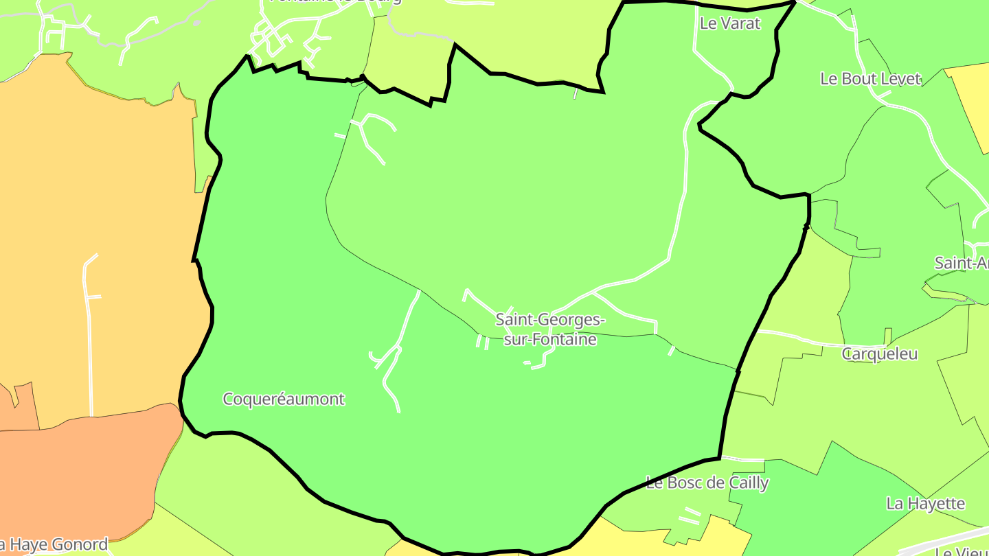 Carte des prix de l'immobilier Saint-Georges-sur-Fontaine