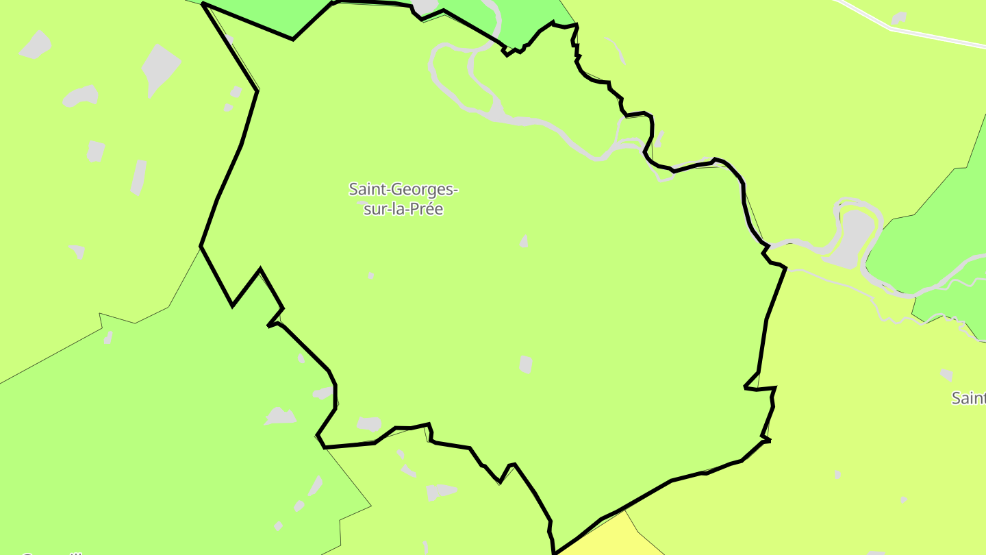 Carte des prix de l'immobilier Saint-Georges-sur-la-Prée