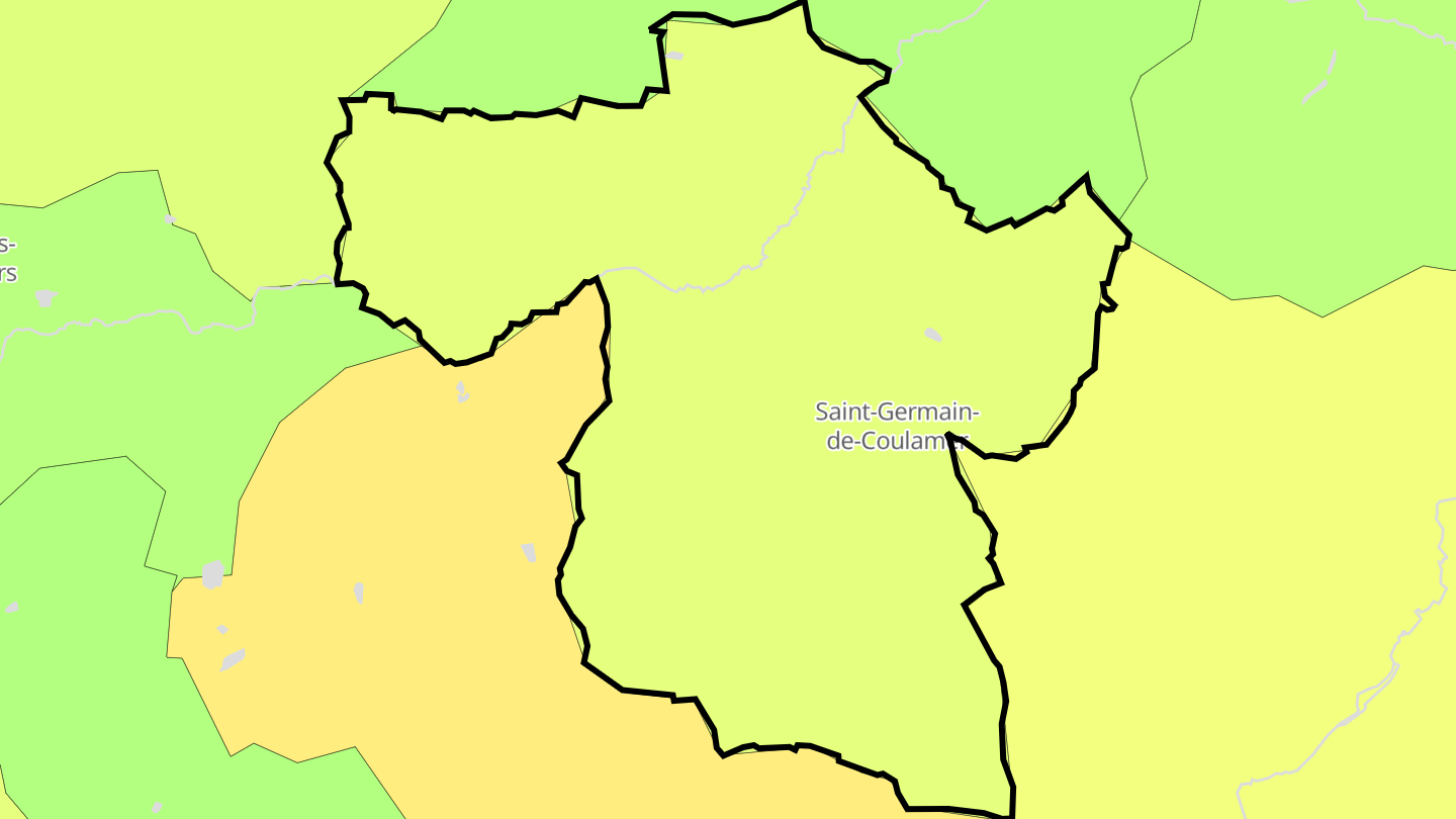 Carte des prix de l'immobilier Saint-Germain-de-Coulamer