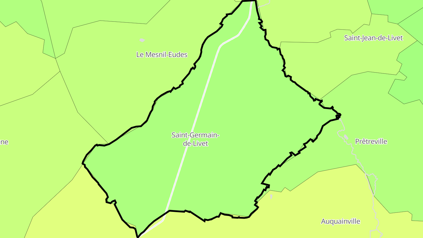 Carte des prix de l'immobilier Saint-Germain-de-Livet