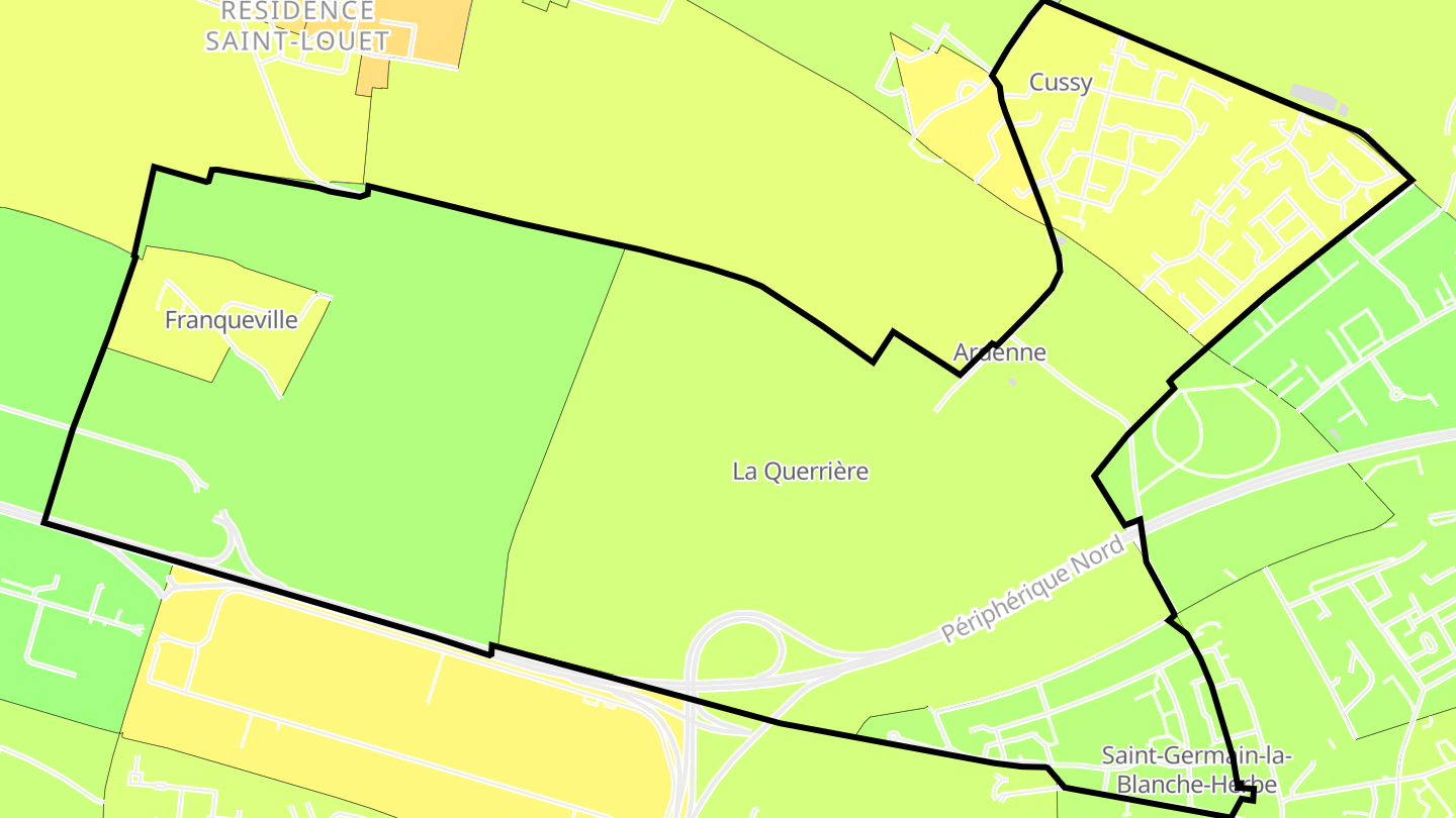 Carte des prix de l'immobilier Saint-Germain-la-Blanche-Herbe