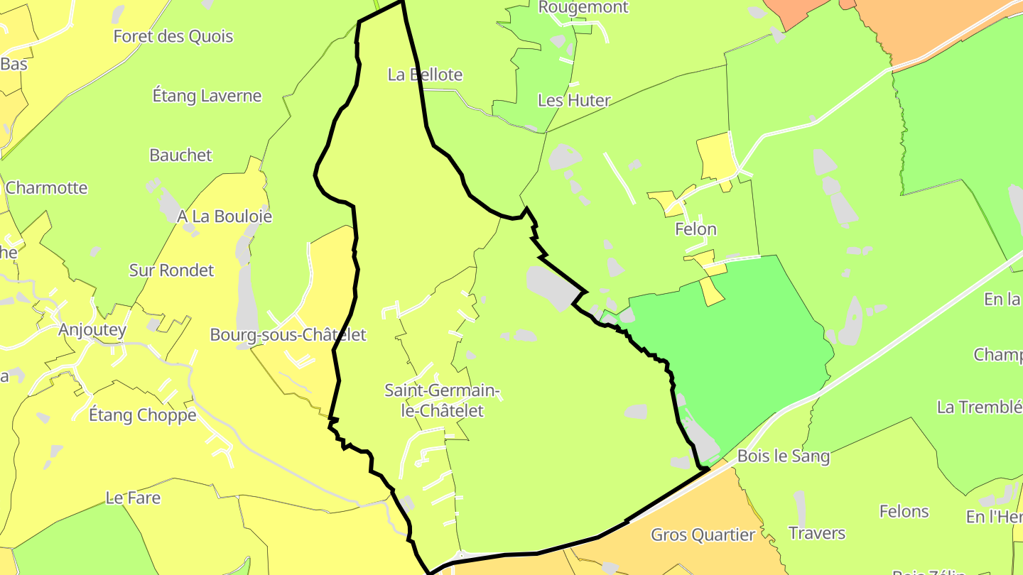 Carte des prix de l'immobilier Saint-Germain-le-Châtelet