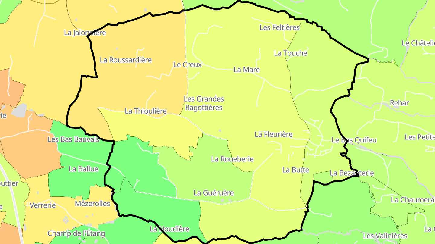 Carte des prix de l'immobilier Saint-Germain-le-Fouilloux