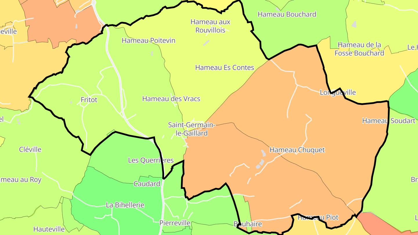 Carte des prix de l'immobilier Saint-Germain-le-Gaillard