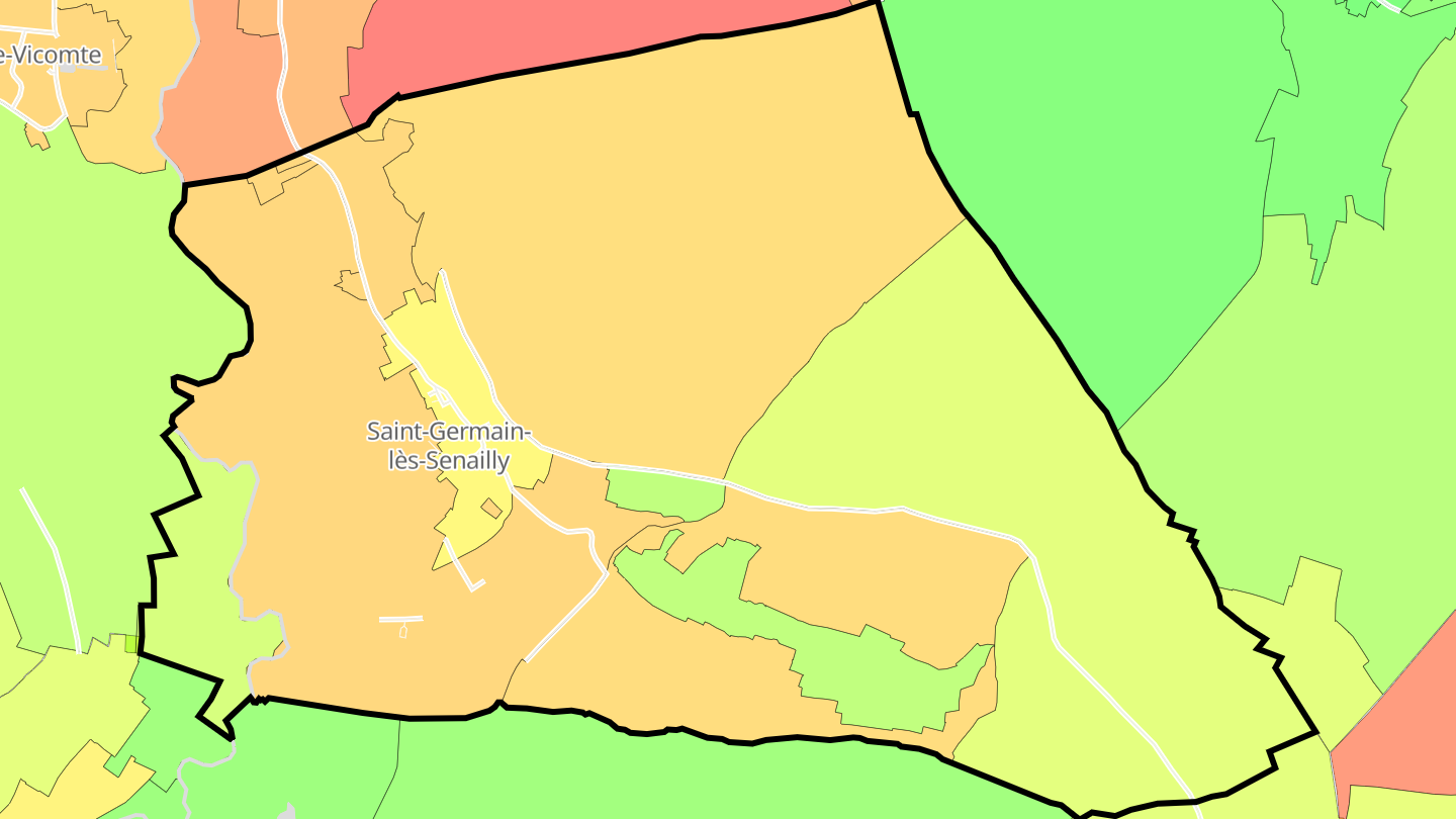Carte des prix de l'immobilier Saint-Germain-lès-Senailly