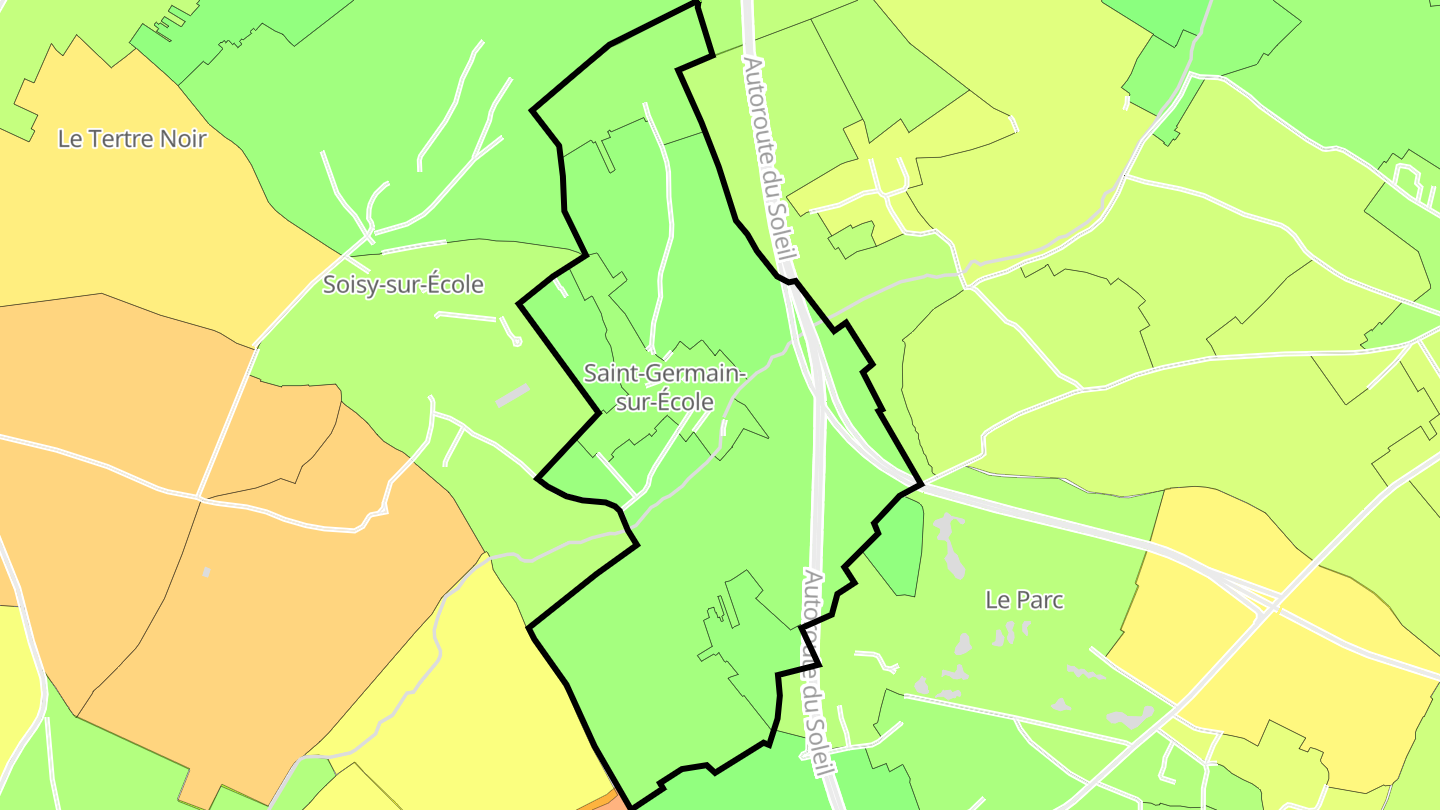 Carte des prix de l'immobilier Saint-Germain-sur-École