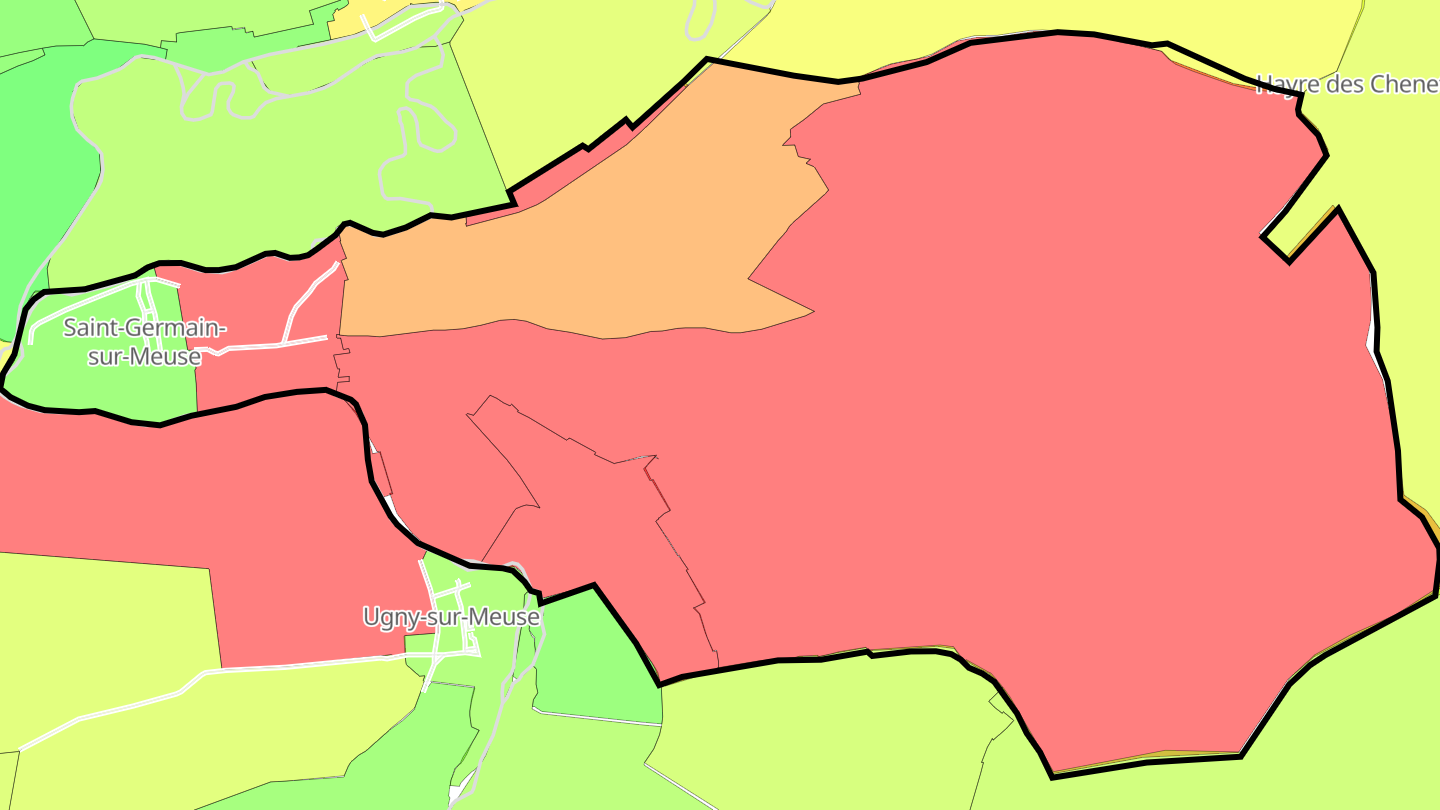 Carte des prix de l'immobilier Saint-Germain-sur-Meuse