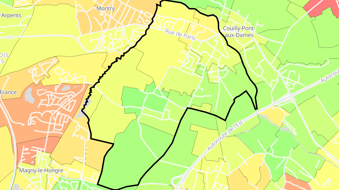 Carte des prix de l'immobilier Saint-Germain-sur-Morin
