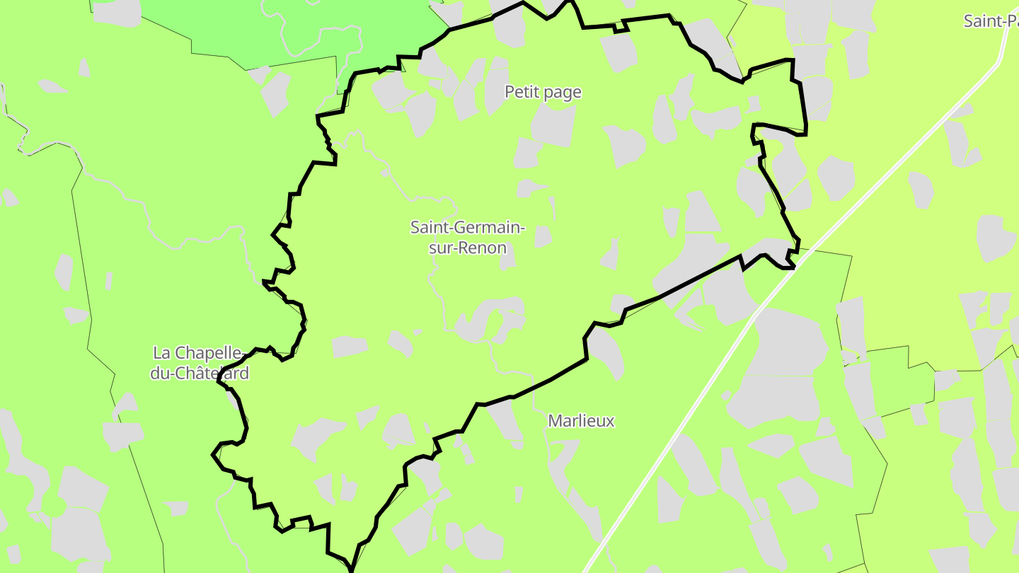 Carte des prix de l'immobilier Saint-Germain-sur-Renon