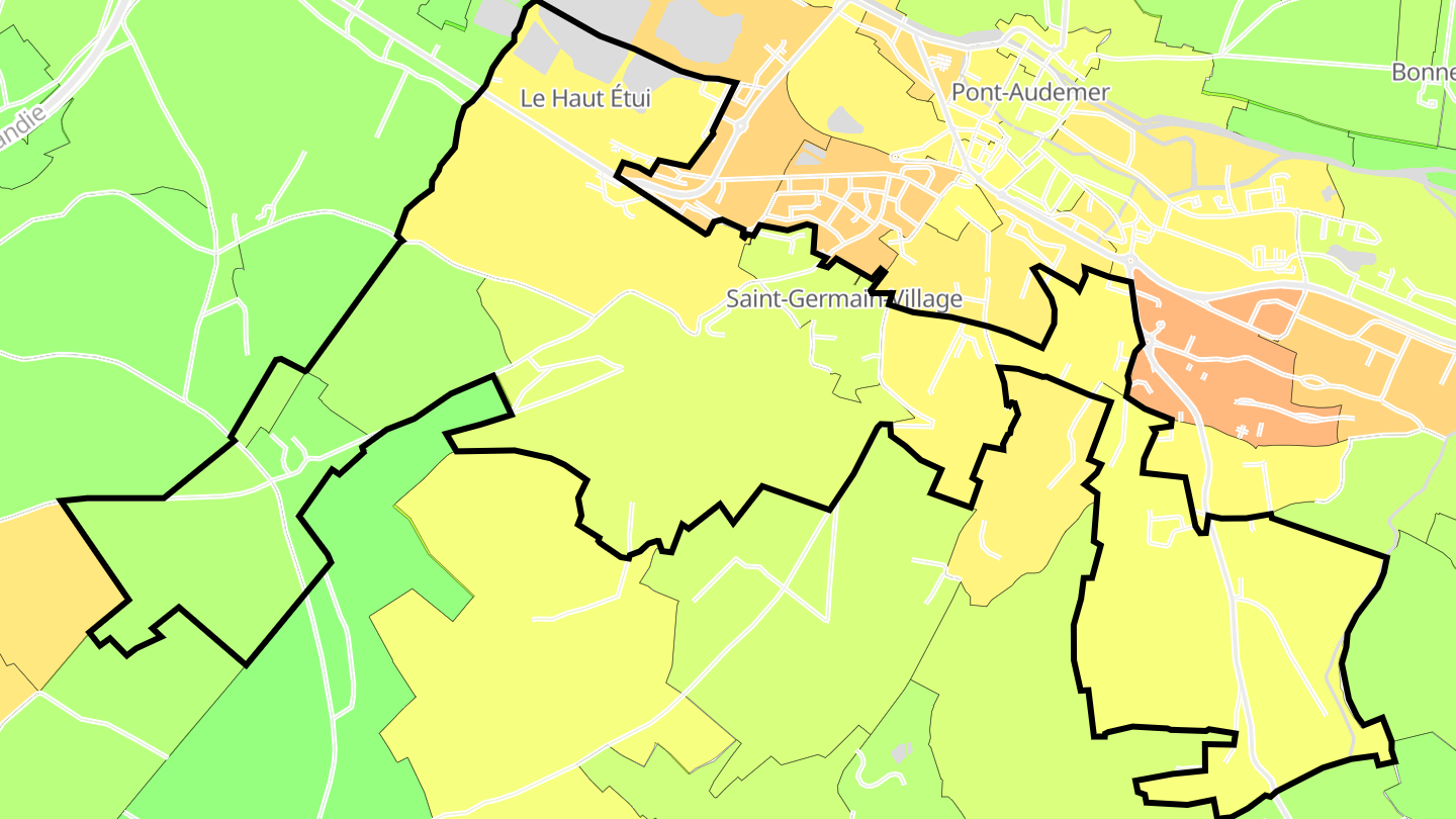 Carte des prix de l'immobilier Saint-Germain-Village