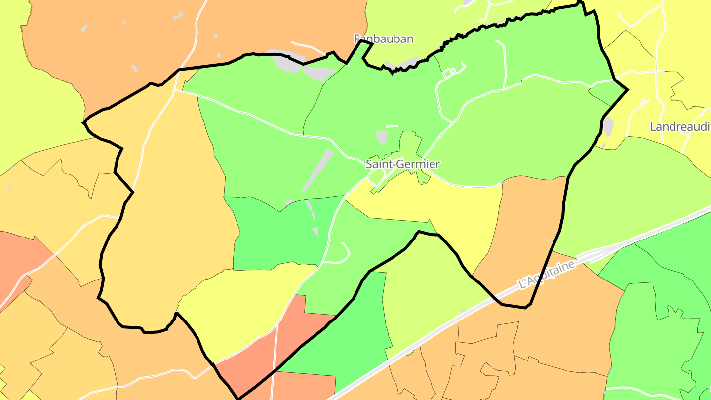 Carte des prix de l'immobilier Saint-Germier