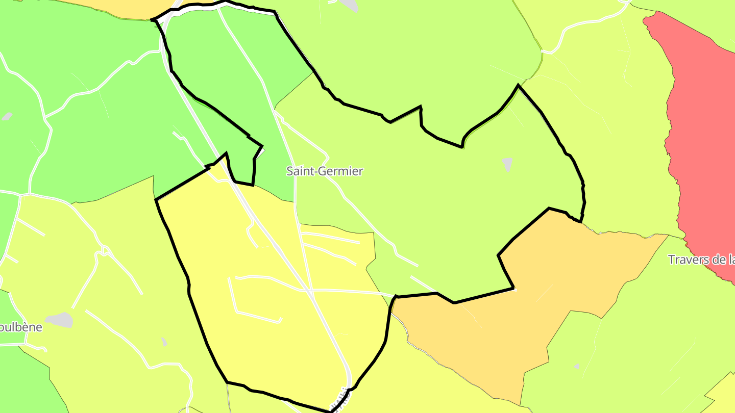 Carte des prix de l'immobilier Saint-Germier