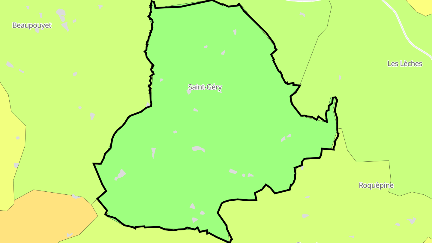 Carte des prix de l'immobilier Saint-Géry