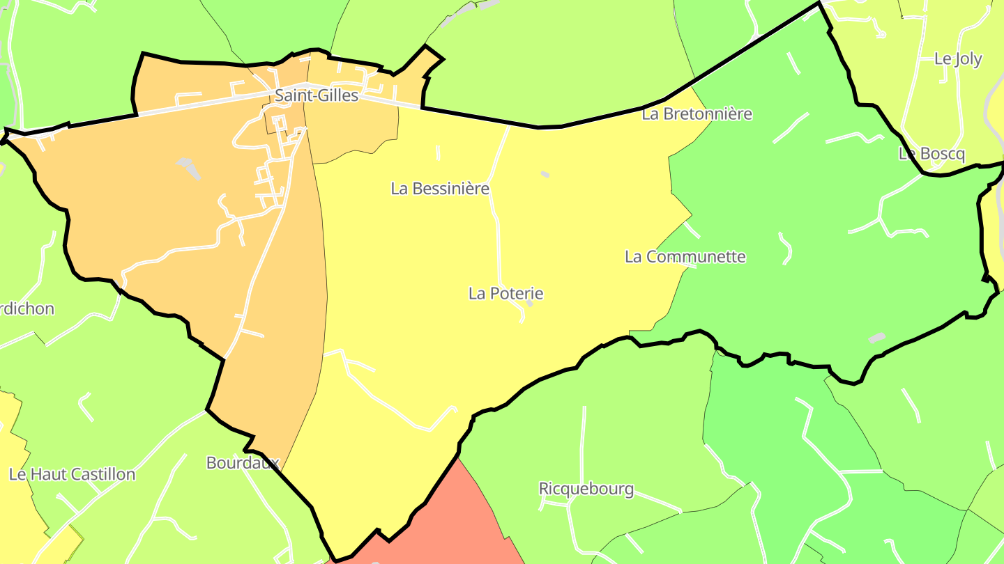Carte des prix de l'immobilier Saint-Gilles