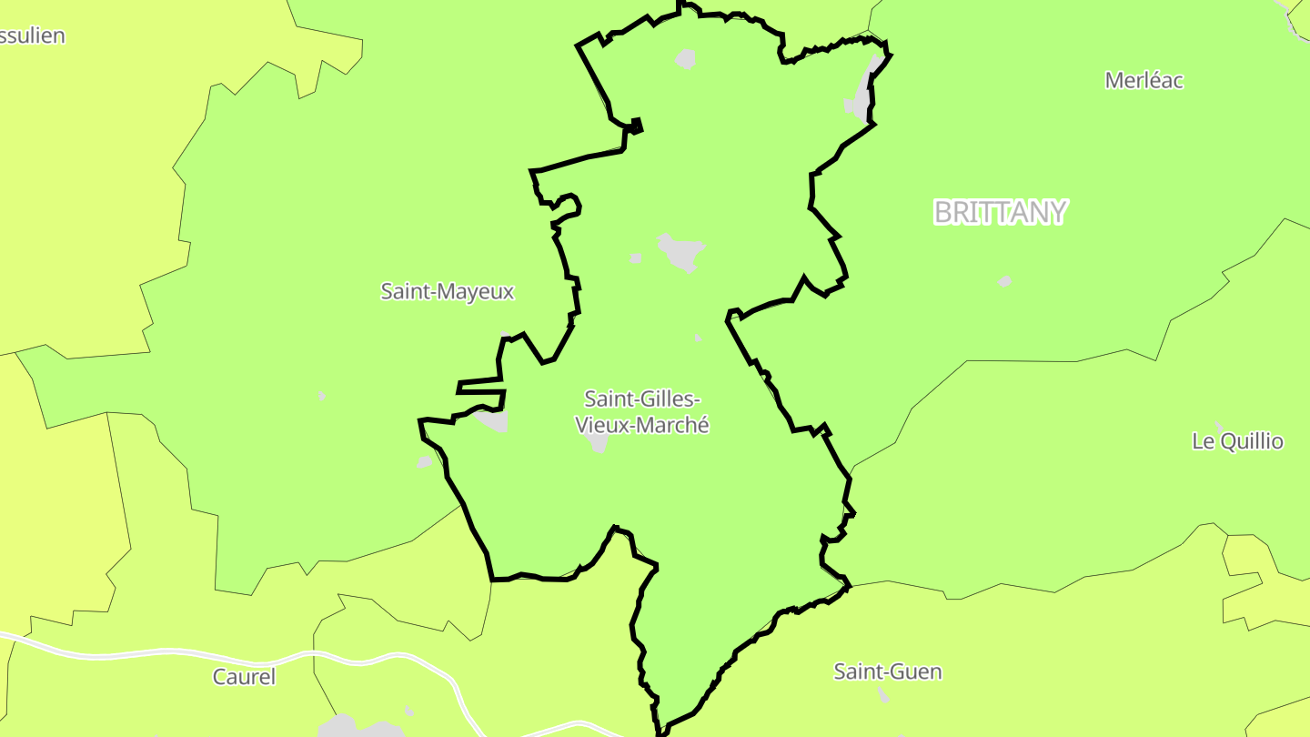 Carte des prix de l'immobilier Saint-Gilles-Vieux-Marché