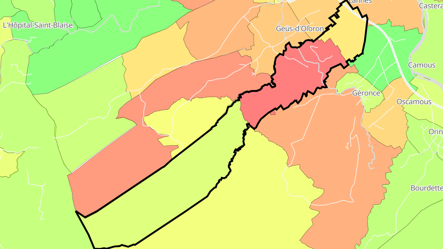 Carte des prix de l'immobilier Saint-Goin