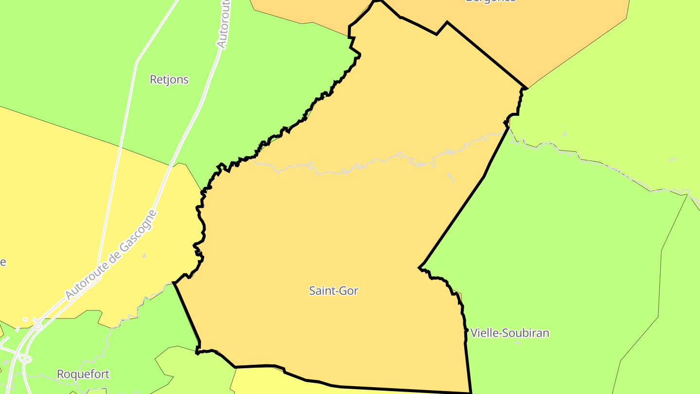 Carte des prix de l'immobilier Saint-Gor