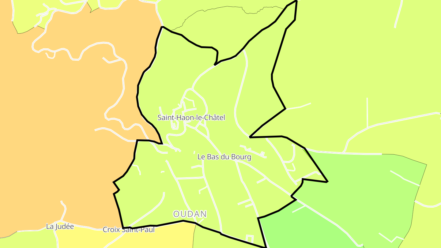Carte des prix de l'immobilier Saint-Haon-le-Châtel