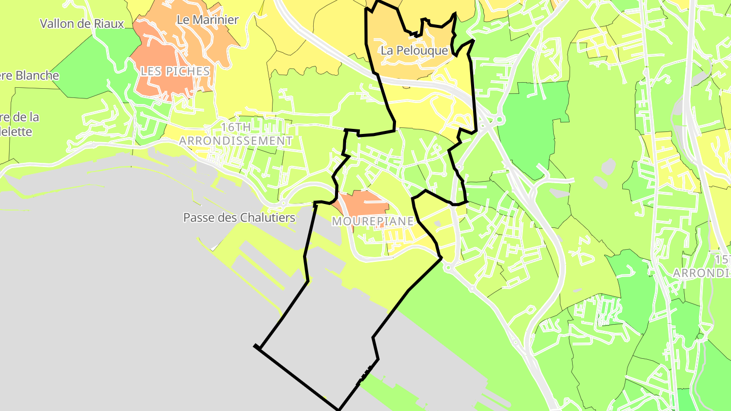Carte des prix de l'immobilier Saint-Henri