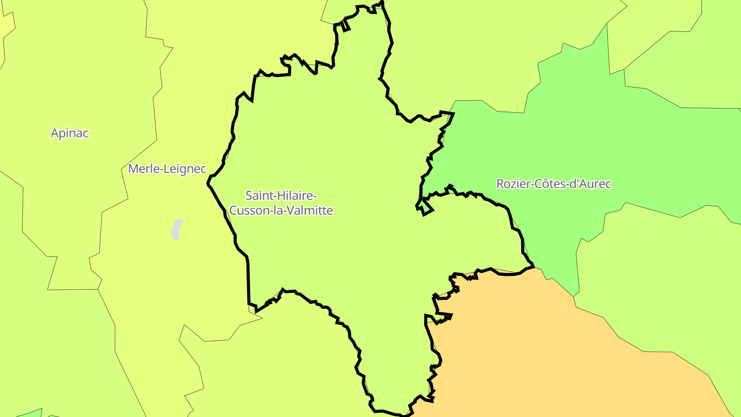 Carte des prix de l'immobilier Saint-Hilaire-Cusson-la-Valmitte