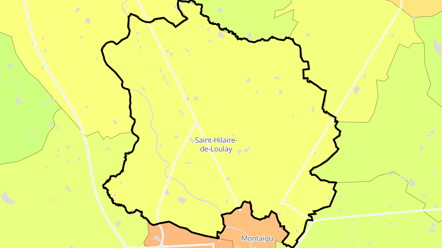 Carte des prix de l'immobilier Saint-Hilaire-de-Loulay